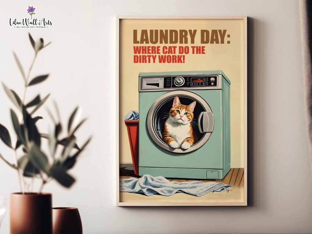 affiche coloree de toilettes seches illustrees