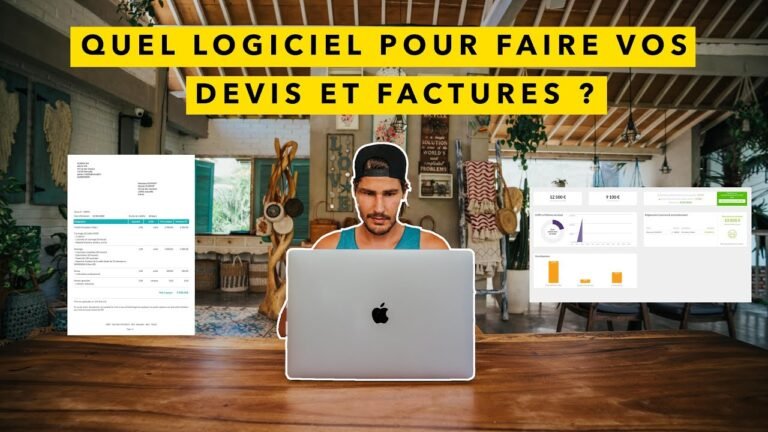 artisan utilisant un ordinateur pour creer un devis