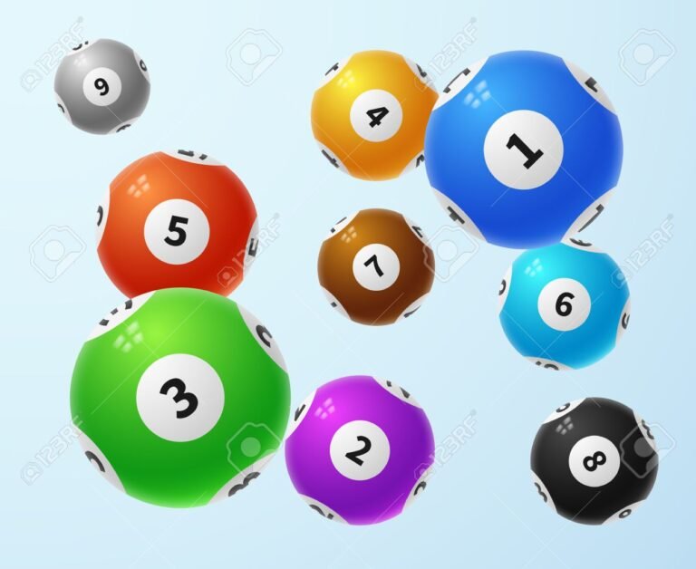 boule de loto coloree avec numeros