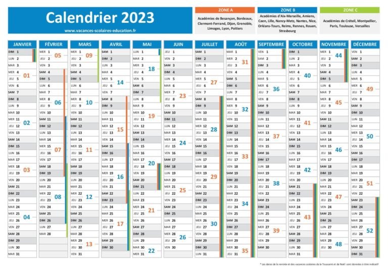 calendrier avec semaines paires et impaires 1