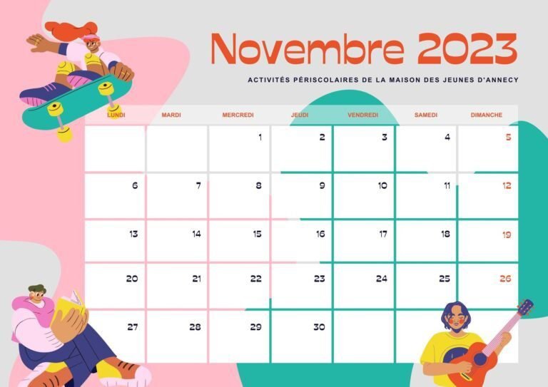 Comment créer un calendrier à imprimer mois par mois facilement 25 calendrier imprime avec des illustrations colorees