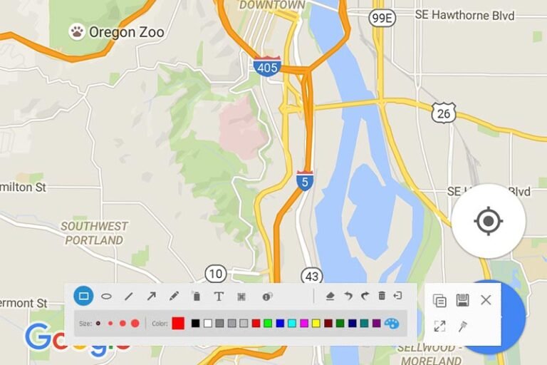 Comment trouver les coordonnées géographiques sur Google Maps 2 capture decran de google maps ouvert
