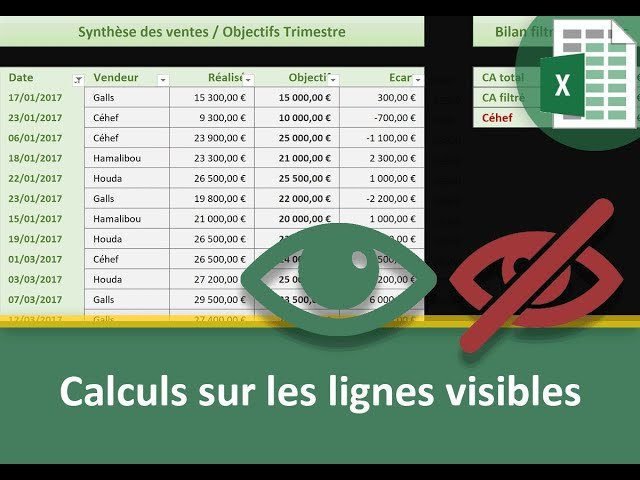 capture decran dexcel avec calculs visibles