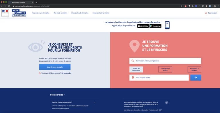 Comment consulter le solde de mes points CPF sur mon compte 24 capture decran dun compte cpf en ligne