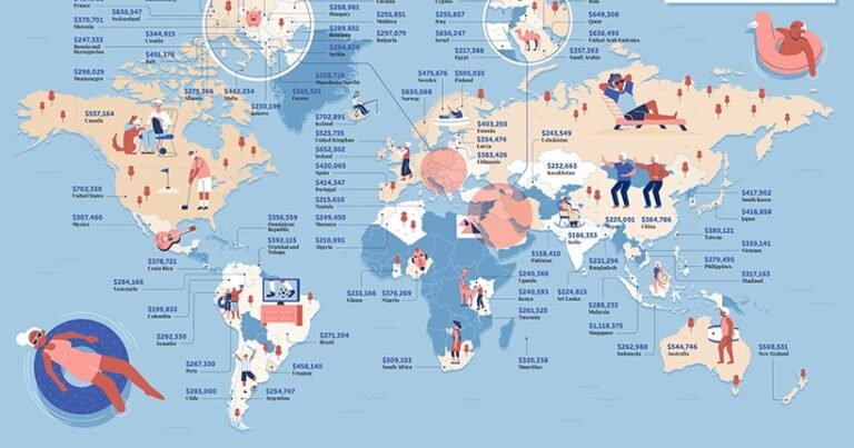 carte des pays avec conges payes eleves