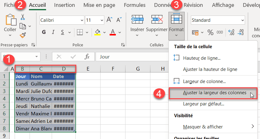Comment ajuster automatiquement la taille des cellules dans Excel au texte 6 Comment ajuster automatiquement la taille des cellules dans Excel au texte