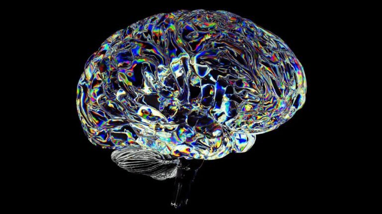 cerveau humain avec des enigmes visuelles