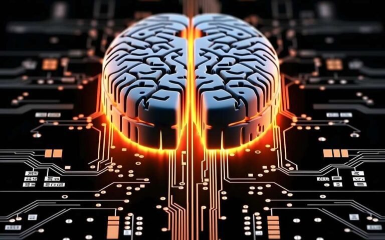 cerveau humain connecte a des circuits electroniques