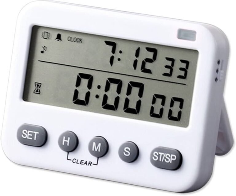 chronometre avec heures et minutes affichees