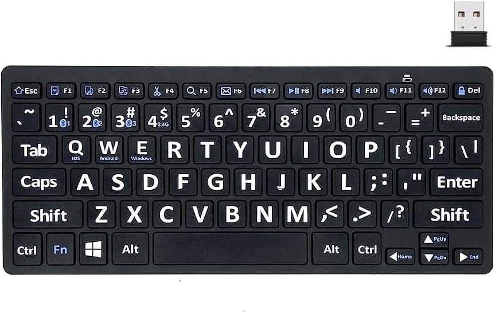 clavier avec caracteres speciaux visibles