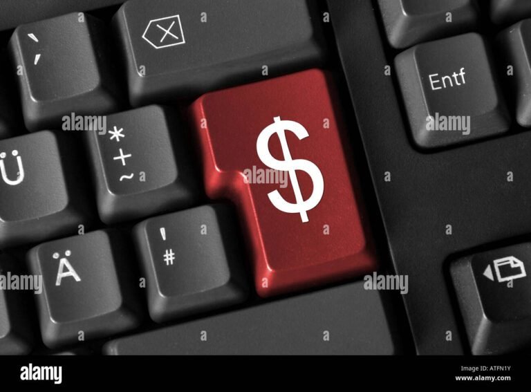 clavier francais avec symbole dollar en evidence