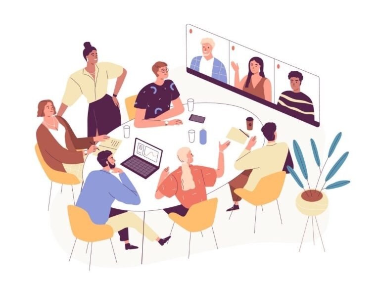 collaborateurs en reunion echanges constructifs