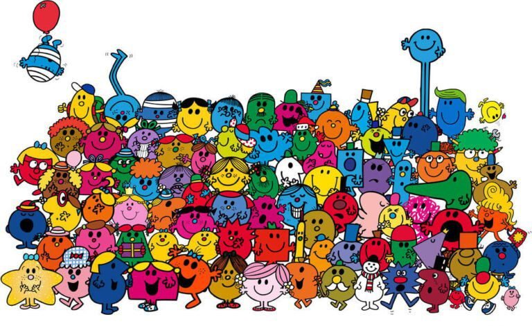 collection de personnages colores de monsieur madame