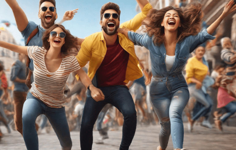 des personnes pratiquant differents loisirs ensemble