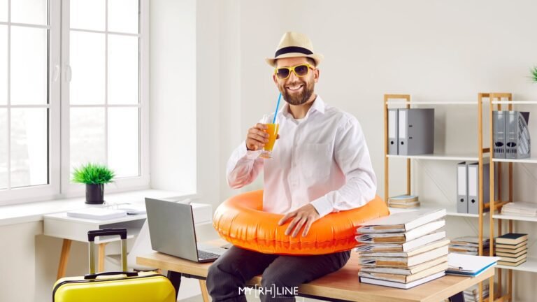 employe profitant de son conge estival