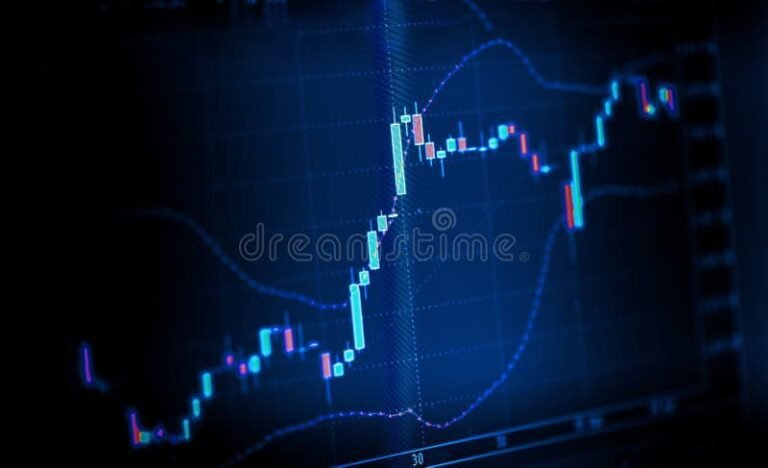 graphique boursier dynamique sur ecran dordinateur