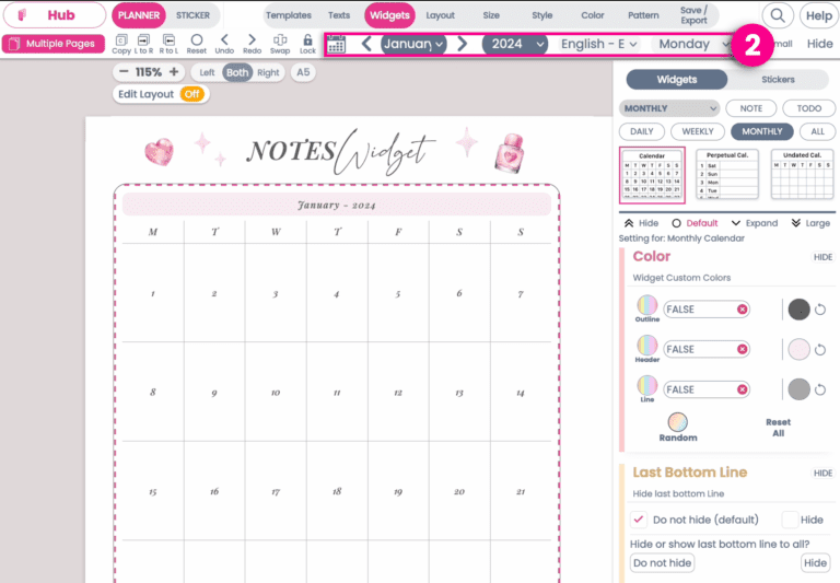 icone de calendrier avec dates modifiees