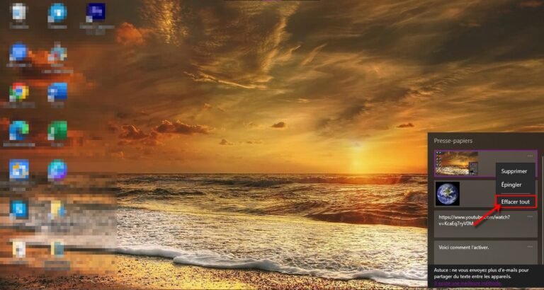 icone de presse papiers sur fond windows