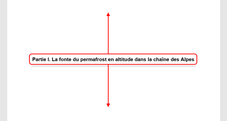 illustration dun document word avec texte centre
