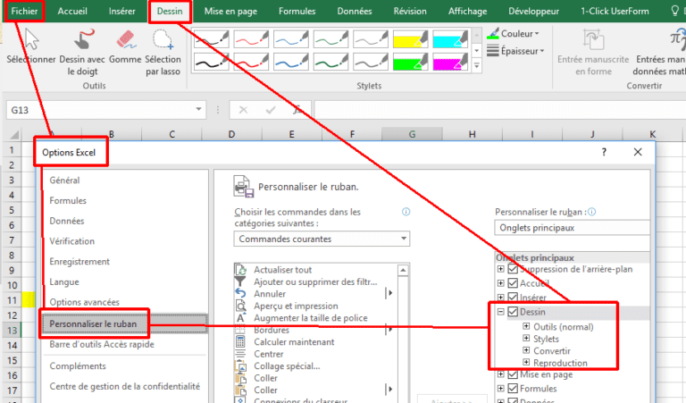 illustration dune feuille excel avec j