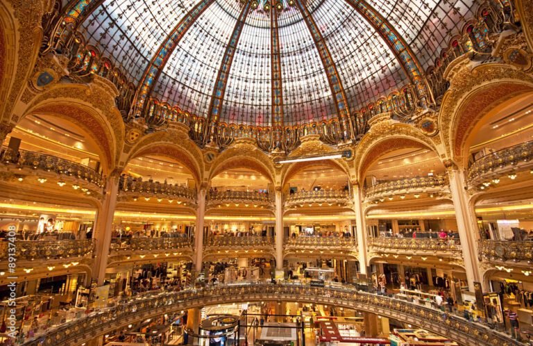 interieur elegant des galeries lafayette