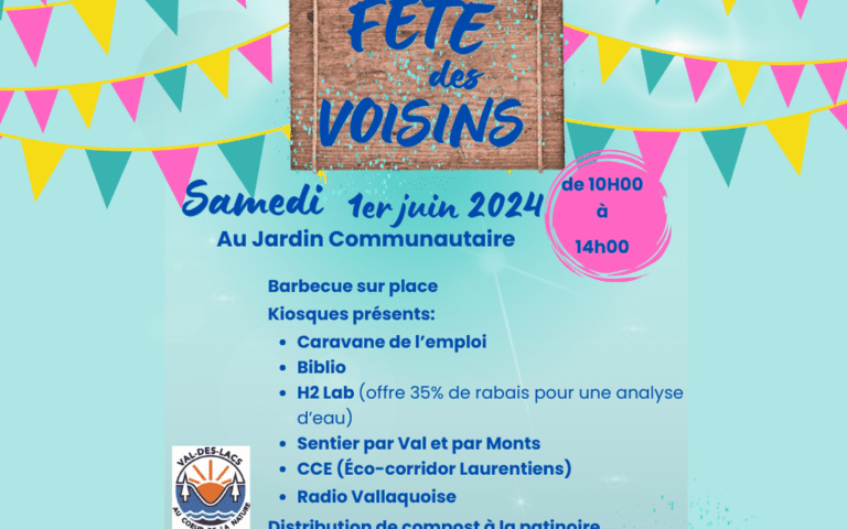 invitations colorees pour la fete des voisins