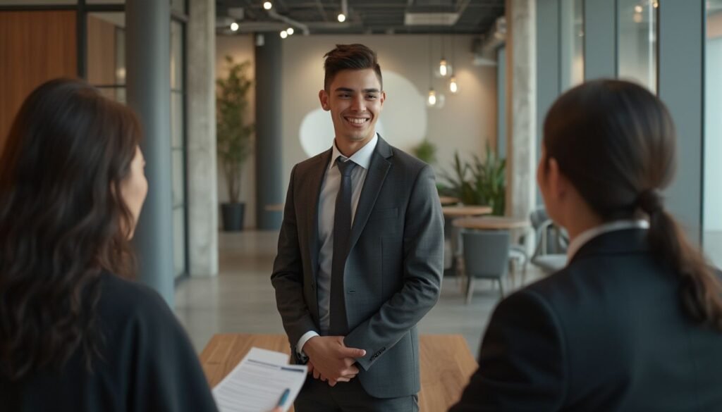 jeune diplome explorant des opportunites professionnelles