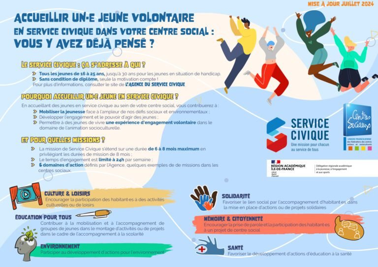 jeune volontaire en mission de service civique