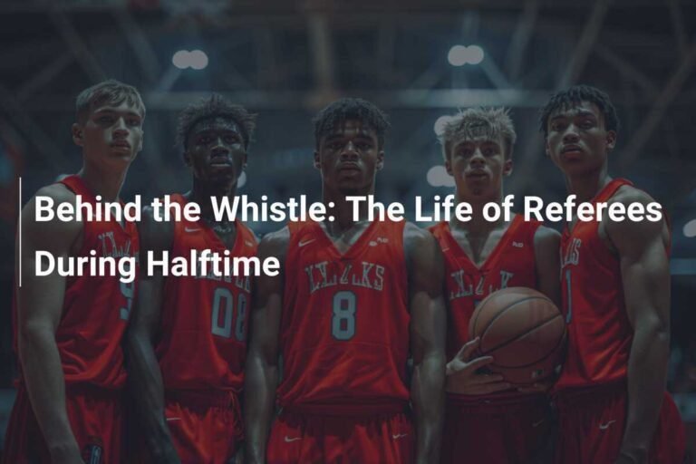 joueurs se regroupant a la mi temps