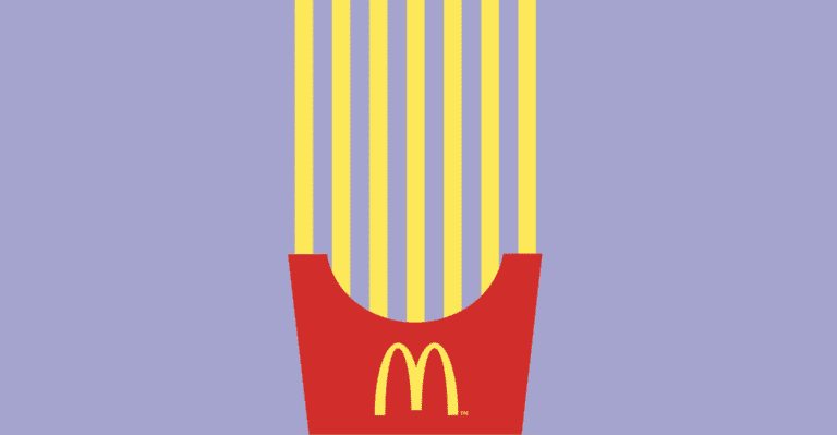 logo mcdonalds avec une fleche directionnelle