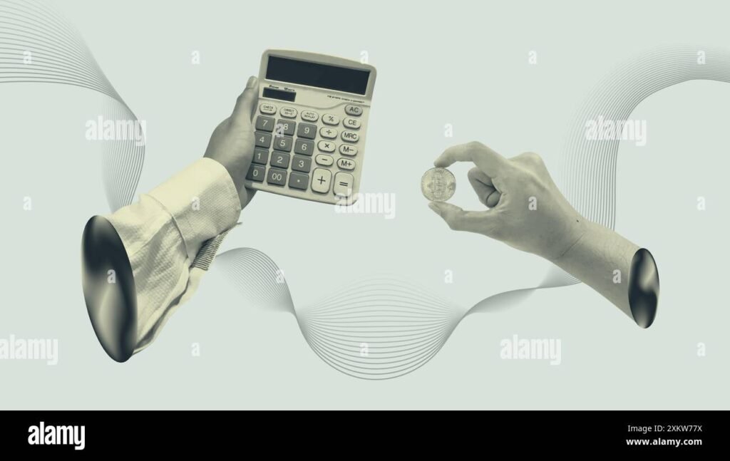 Comment utiliser la formule Excel pour arrondir vers le haut 1 main tenant une calculatrice avec des graphiques