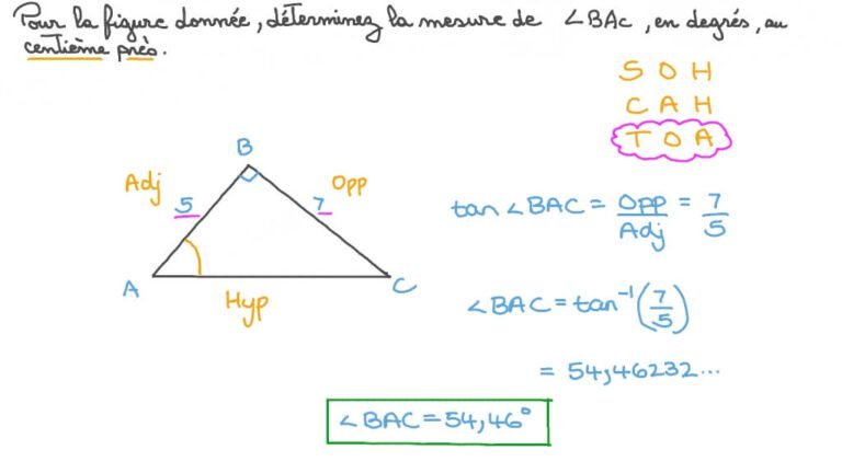 triangle rectangle avec angles marques