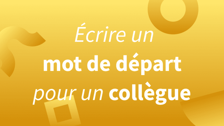 un au revoir chaleureux entre collegues