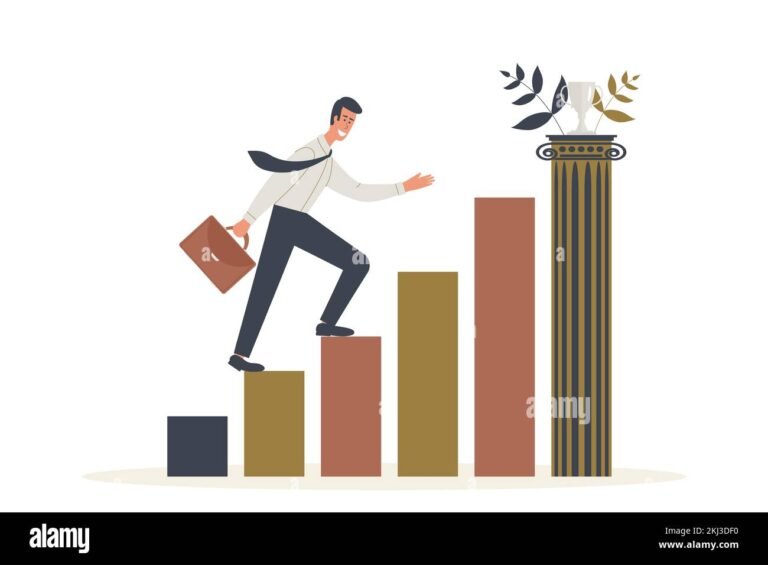 un chemin de carriere illustre par des fleches