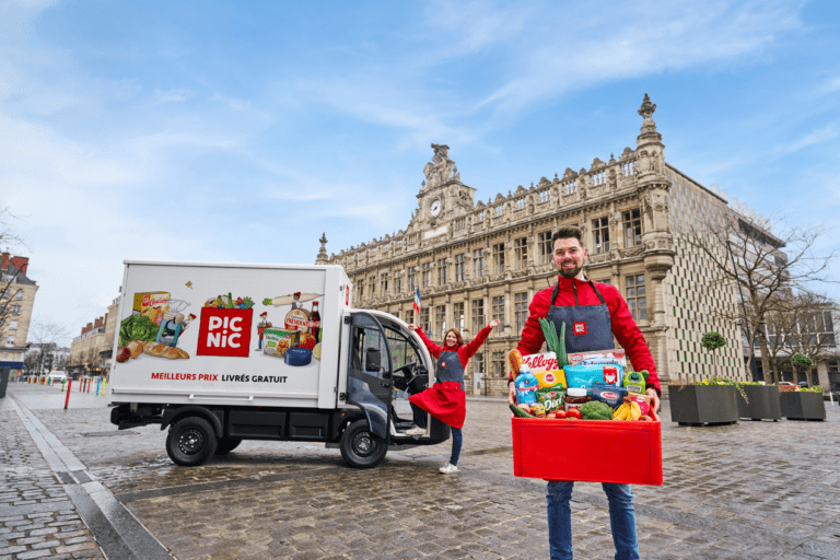 un drive avec des courses pretes a emporter