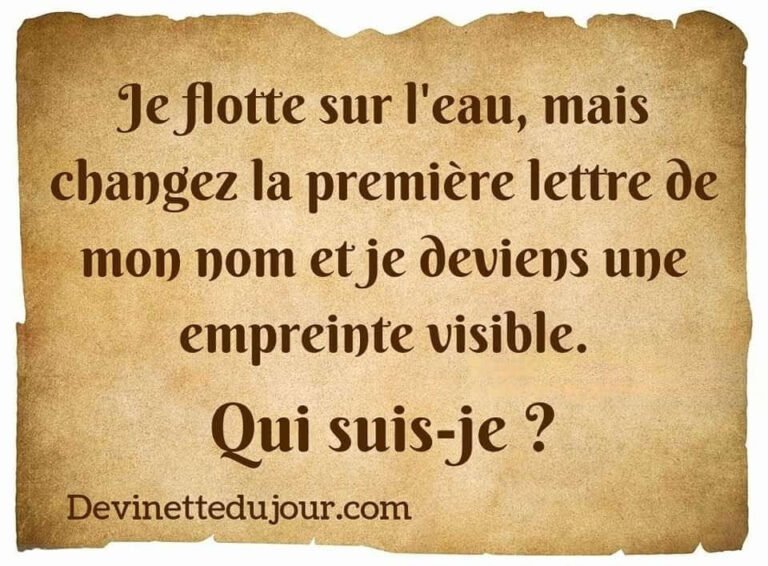 un jeu de mots avec un intrus visible