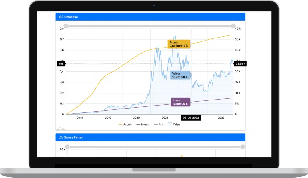 un simulateur de calcul financier en action