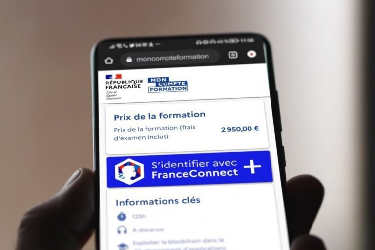 un smartphone affichant un ecran cpf