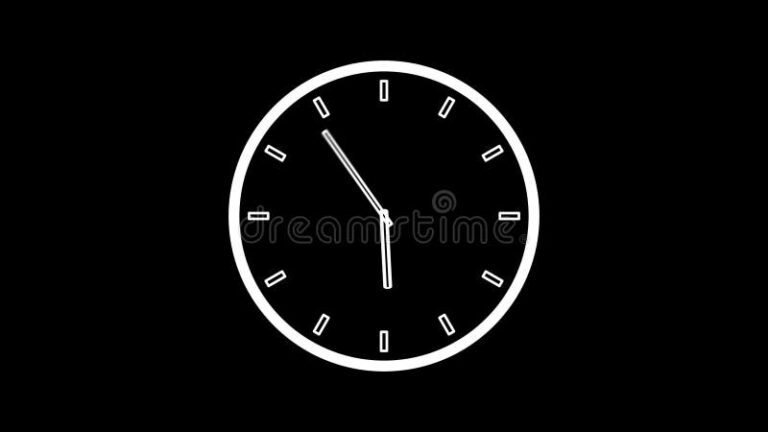 une horloge avec des fleches tournantes