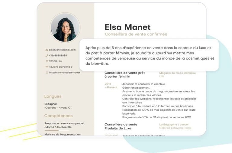 une main tendant un cv bien presente
