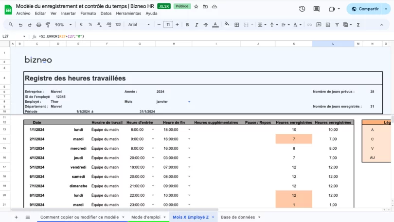 Comment utiliser un tableau des heures en centième pour vos calculs 8 Comment utiliser un tableau des heures en centième pour vos calculs