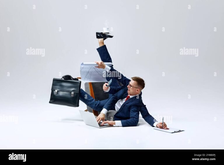 une personne jonglant avec plusieurs taches