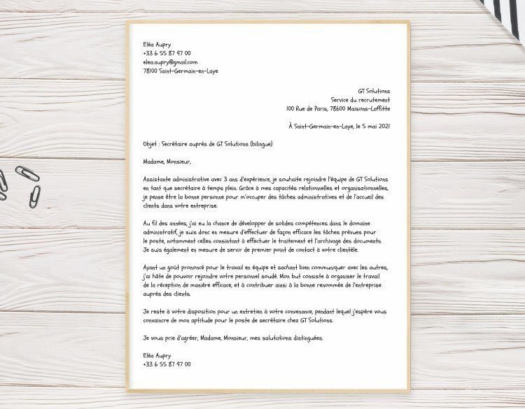 Que faut-il inclure dans une candidature spontanée réussie