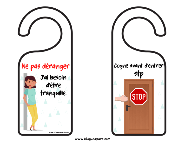 Comment créer une affiche "Ne pas déranger" à imprimer pour le bureau 3 une porte avec une affiche ne pas deranger