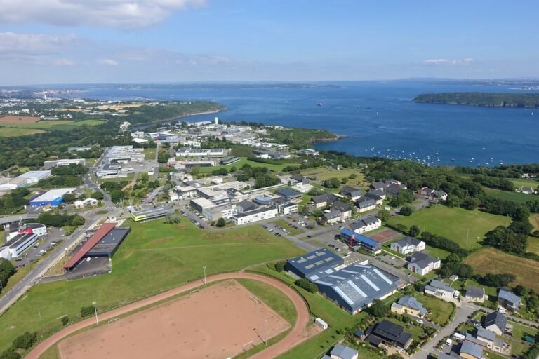 vue aerienne du campus de brest