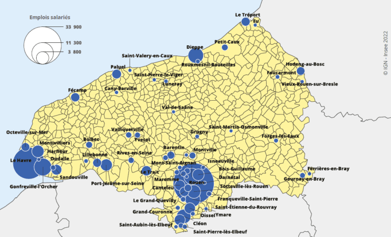 vue densemble du marche de lemploi en seine maritime